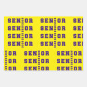 Feuille De Papier Cadeau Senior 2025 (Devant 2)