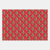 Feuille De Papier Cadeau Sept Carlins-à-Poser (Devant)