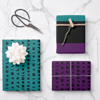 FEUILLE DE PAPIER CADEAU SEPT JOURS DE KWANZAA