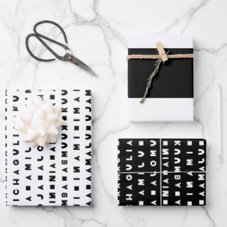 FEUILLE DE PAPIER CADEAU SEPT JOURS DE KWANZAA