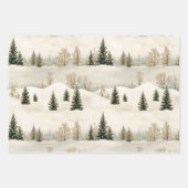 Feuille De Papier Cadeau Sérénité hivernale (Devant)