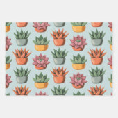 Feuille De Papier Cadeau Sérénité Succulente (Devant 2)