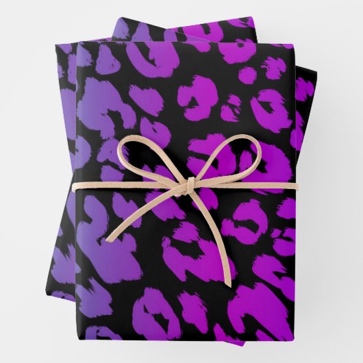 Feuille De Papier Cadeau Série Léopard 1 (En situation)