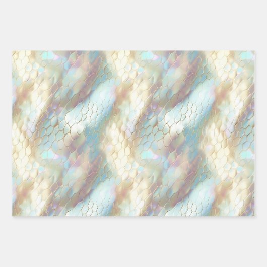 Feuille De Papier Cadeau Serpent à perle (Devant)