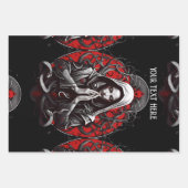 Feuille De Papier Cadeau Serpent prêtesse de l'ombre (Devant)