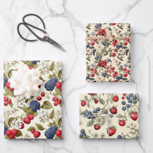 Feuille De Papier Cadeau Service Berry