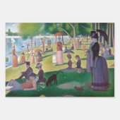 Feuille De Papier Cadeau Seurat, Paysage (Devant)