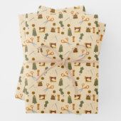 Feuille De Papier Cadeau Sewing Supplies Wrapping Paper (En situation)