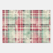 Feuille De Papier Cadeau Shabby Chic Trouvé Tartan Mix (Devant 3)