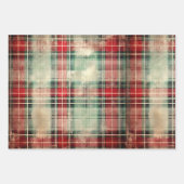 Feuille De Papier Cadeau Shabby Chic Trouvé Tartan Mix (Devant)