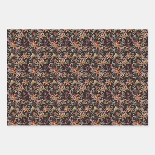 Feuille De Papier Cadeau Shabby Sea Life Pattern (Devant 3)