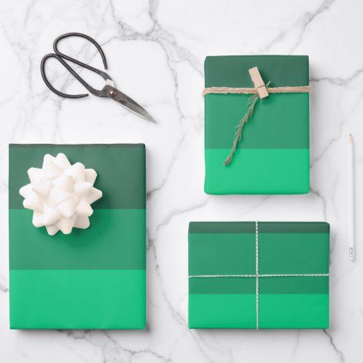 Feuille De Papier Cadeau Shades of Jade (Recto)