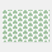 Feuille De Papier Cadeau Shamrock (Devant 2)