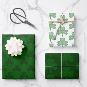 Feuille De Papier Cadeau Shamrock