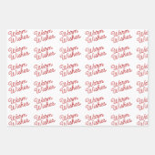 Feuille De Papier Cadeau Sheep in Sheep Sweater, Mittens, Warm Wishes (Devant 2)