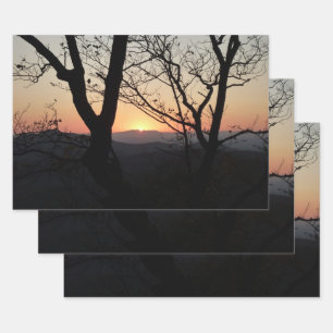Feuille De Papier Cadeau Shenandoah Sunset National Park Paysage