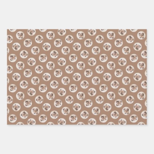 Feuille De Papier Cadeau Shetland Sheepdog Puppy Peinture Sheltie Chien Art (Devant 3)