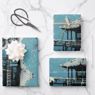 Feuille De Papier Cadeau Showa Era, hiver par Tsuchiya Koitsu