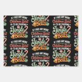 Feuille De Papier Cadeau Si j'avais plus d'esprit de Noël, je mettrais Bell (Devant)