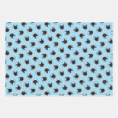 Feuille De Papier Cadeau Siamese Chat Portrait Peinture Cute Art Original (Devant)