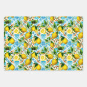 Feuille De Papier Cadeau  Sicilian style,summer art ,lemons   (Devant 3)