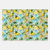 Feuille De Papier Cadeau  Sicilian style,summer art ,lemons   (Devant)