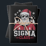 Feuille De Papier Cadeau Sigma Claus Cool Père Noël Christmas Rizz Rizzler<br><div class="desc">Sigma Claus Cool Père Noël Funny Christmas Rizz Rizzler Mème</div>