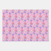 Feuille De Papier Cadeau Signe de coeur amour doodle mignon Saint-Valentin (Devant 2)