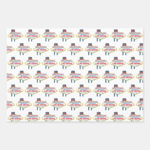 Feuille De Papier Cadeau Signe de Las Vegas