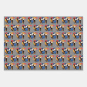 Feuille De Papier Cadeau Silhouette de caractères FRIENDS™ (Devant)