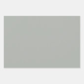 Feuille De Papier Cadeau Silver Grey Arabesque Pattern Design (Devant 3)