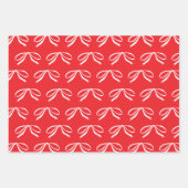 Feuille De Papier Cadeau Simple Bow Christmas Holiday Gift (Devant)