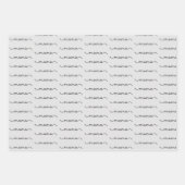 Feuille De Papier Cadeau Simple élégante maman typographie Joyeuse fête des (Devant 2)