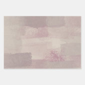 Feuille De Papier Cadeau Simple en nuances de violet (Devant 3)