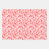 Feuille De Papier Cadeau Simple Fun Cute Retro Hearts Art Motif (Devant 2)