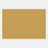 Feuille De Papier Cadeau Simple Holiday houndstooth Aztec Gold (Devant 2)