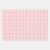 Feuille De Papier Cadeau Simple moderne amour Coeur rose Peach Blanc (Devant 2)