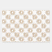 Feuille De Papier Cadeau Simple moderne Gold Starburst Noël (Devant 2)