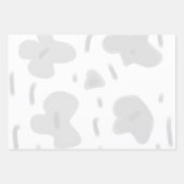 FEUILLE DE PAPIER CADEAU SIMPLE MODERNE MODERNE MONOGRAM STYLE ÉLÉGANT FOUR (Devant 3)