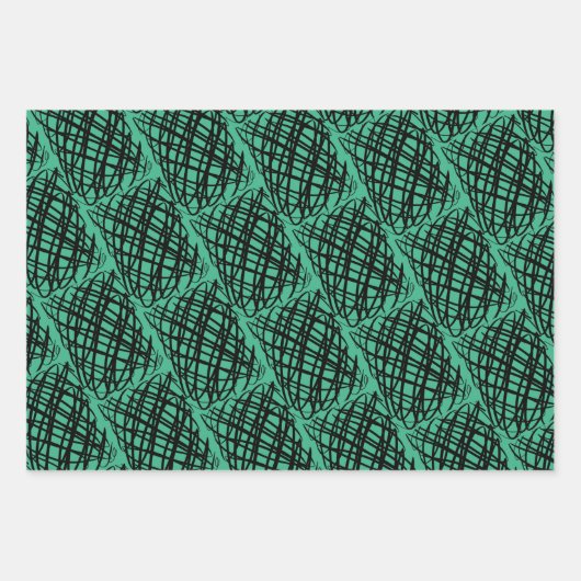 Feuille De Papier Cadeau Simple Scribble | Angle | Arrière - plans multicol (Devant 2)