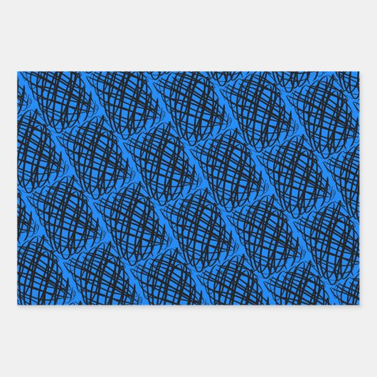 Feuille De Papier Cadeau Simple Scribble | Angle | Arrière - plans multicol (Devant)