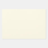 Feuille De Papier Cadeau Simple Vacances Ivoire Rouge Vert Couleur Solide T (Devant)