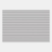 Feuille De Papier Cadeau Simples rayures noires et blanches (Devant)
