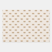 Feuille De Papier Cadeau Simples Smores de feu de camp classique d'été (Devant 2)