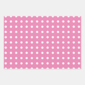 Feuille De Papier Cadeau Simples Snowflakes Arbres de Noël rose (Devant 2)