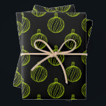 Feuille De Papier Cadeau Simply Christmas Collection - Bauble<br><div class="desc">Collection de Noël simple - Bauble - Autres couleurs de Noël</div>