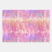 Feuille De Papier Cadeau Sirène bleu violet rose (Devant 3)