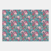 Feuille De Papier Cadeau Sirène de Noël et amis (Devant 2)