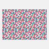 Feuille De Papier Cadeau Sirène de Noël et amis (Devant 3)