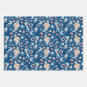 Feuille De Papier Cadeau Sirène lunaire (Devant)